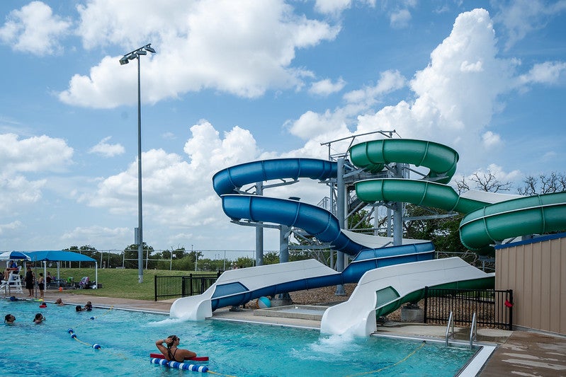 The Bryan Aquatic Center in Bryan, Texas