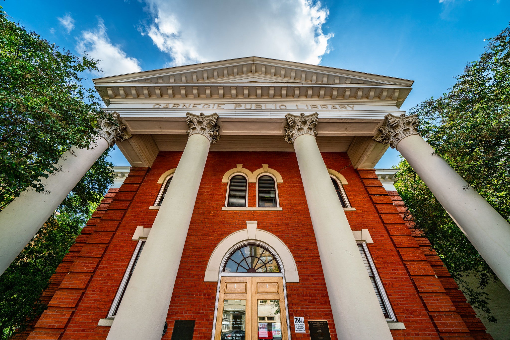 Carnegie Public Library in Downtown Bryan