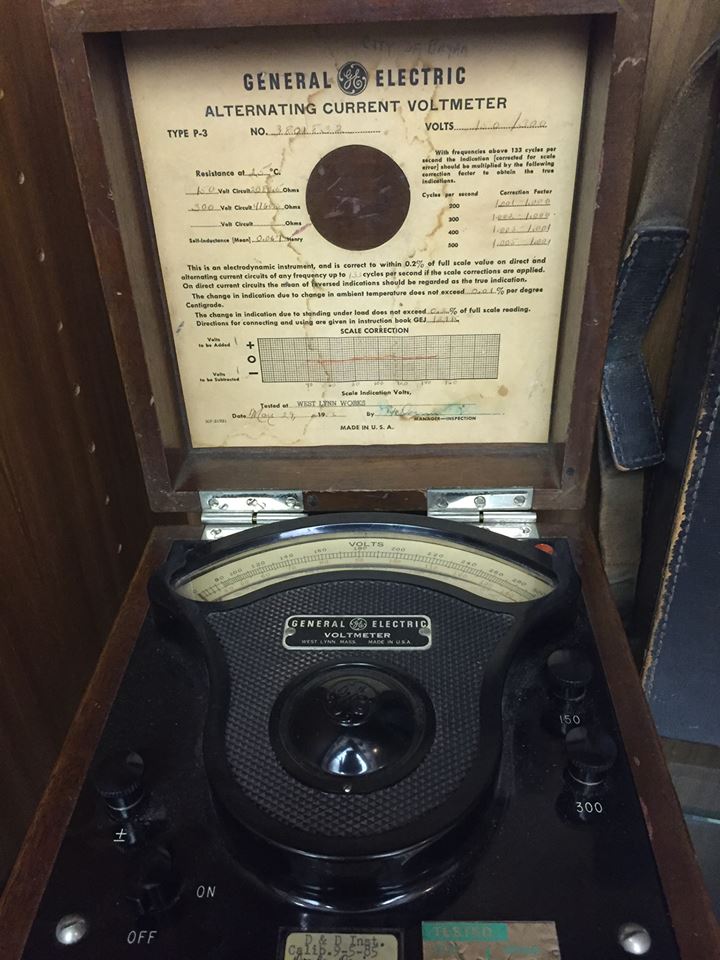 Volt meter from the 1950s